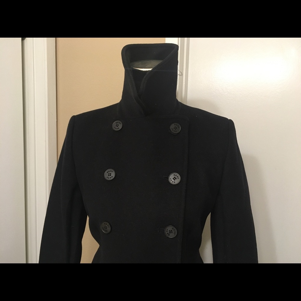 Ankle length wool trench coat